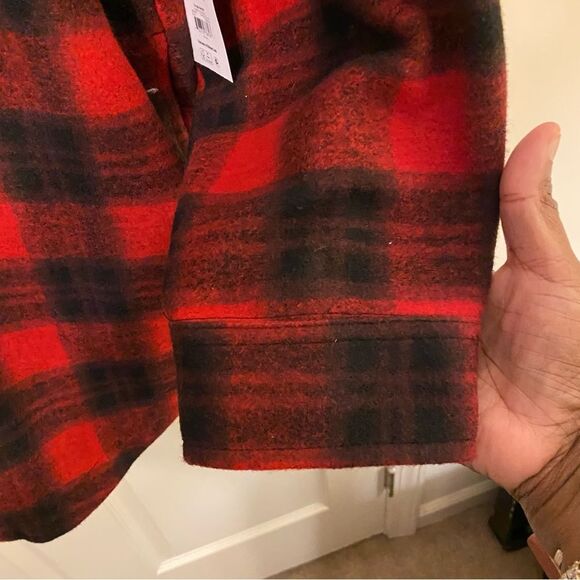 Terra & Sky Red and Black Plaid Jacket - Picture 3 of 8